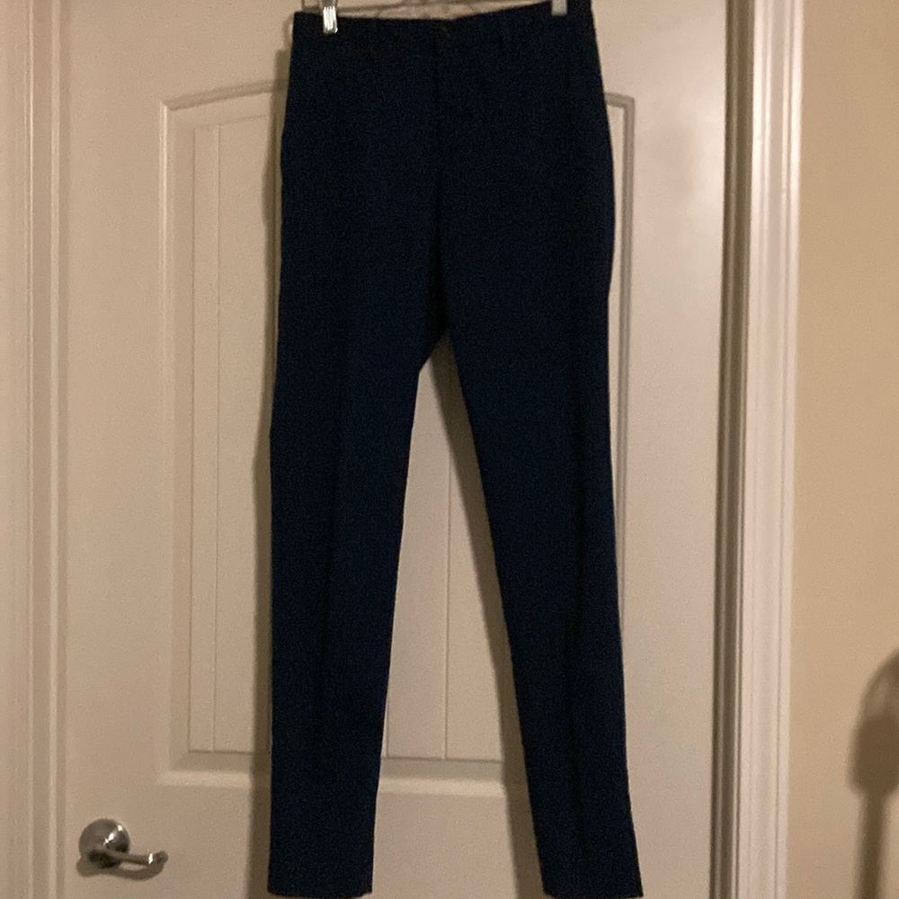 Navy blue ZARA suit pants, tailored